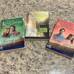 Karen Kingsbury Novels (3 total) Paperback. Christian Faith Based Author. GUC